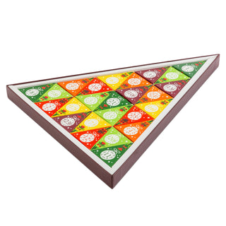 Advent Calendar - Triangular White - 25 Pyramids