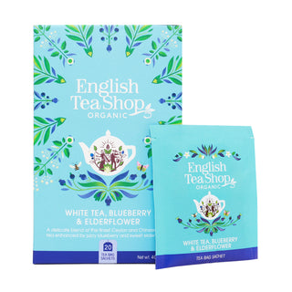 White Tea, Blueberry & Elderflower - 20 Tea Sachets
