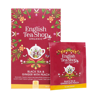 Black Tea & Ginger with Peach - 20 Tea Sachets
