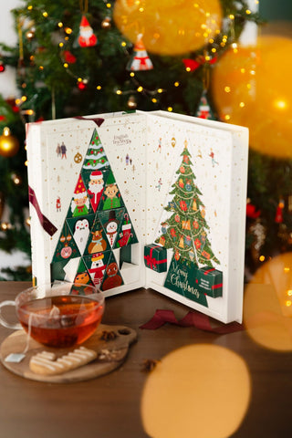Advent Calendar - Tree Book White - 25 Pyramids