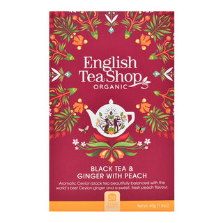 Black Tea & Ginger with Peach - 20 Tea Sachets