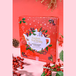 Premium Holiday Collection Red Gift Tin - 72 Tea Sachets