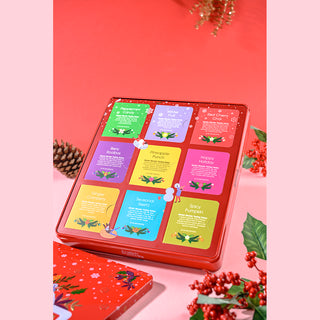 Premium Holiday Collection Red Gift Tin - 72 Tea Sachets