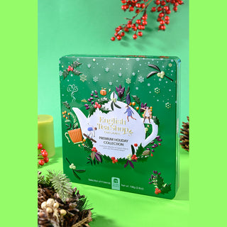 Premium Holiday Collection Green Gift Tin - 72 Tea Sachets