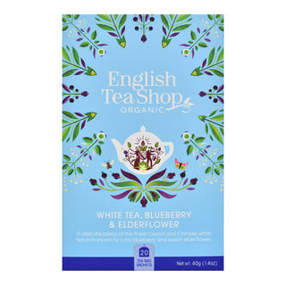 White Tea, Blueberry & Elderflower - 20 Tea Sachets