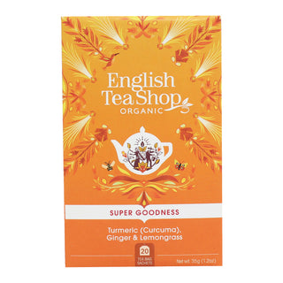Turmeric (Curcuma), Ginger & Lemongrass - 20 Tea Sachets