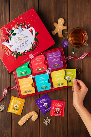 Premium Holiday Collection Red Gift Tin - 36 Tea Sachets