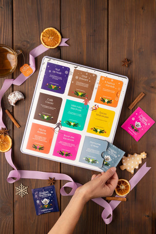 Premium Holiday Collection White Gift Tin - 72 Tea Sachets