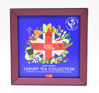 Luxury Tea Collection Blue – King’s Award Edition | Organic Tea Gift Set | 32 Sachets
