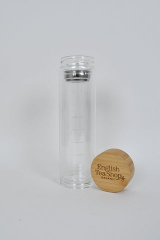 Brewing bottle with wooden lid
