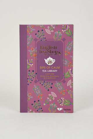 Sips of Calm - Calm Me & White Tea, Blueberry & Elderflower - 8 Tea Bag Sachets