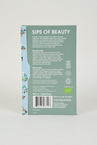 Sips of Beauty - Beautiful Me & Revive Me - 8 Tea Bag Sachets