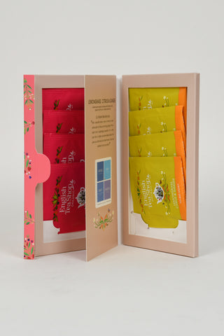 Sips of Caffeine-Free Bliss  - Super Berries & Lemongrass, Citrus & Ginger - 8 Tea Bag Sachets